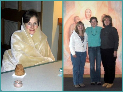 Joyce, Colleen and me at St. Benedict Center. 